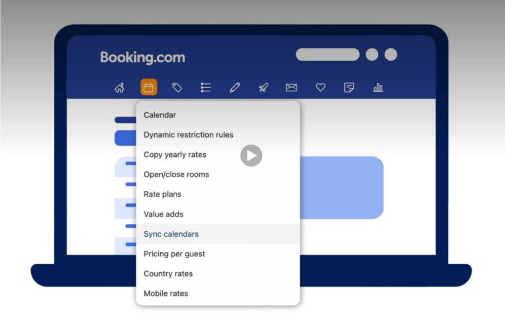 étape 1 trouver lien iCalendar sur booking.com