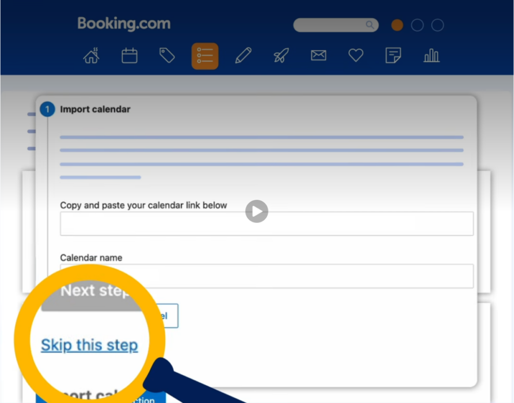 étape 2 trouver un lien ical sur booking.com